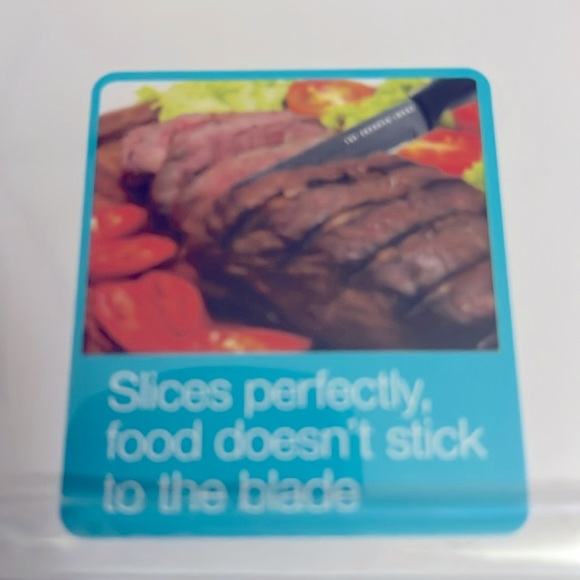 NWT THE SHARPER IMAGE 6 PIECE NONSTICK STEAK KNIFE SET - Picture 5 of 5